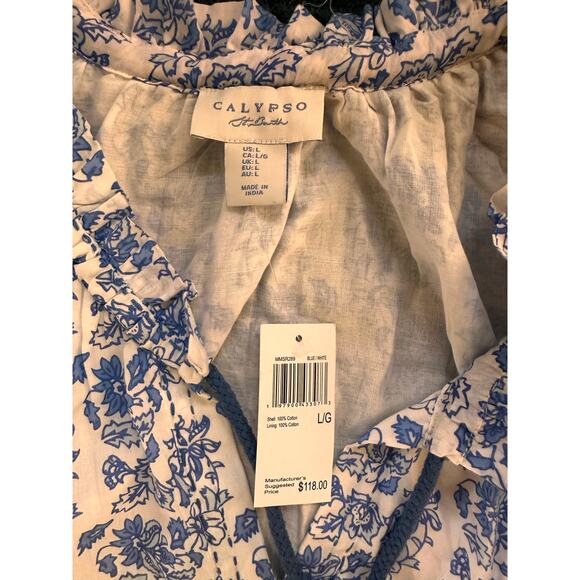 NWT Calypso St. Barth Summer Daria Maxi Dress Size Large - Picture 6 of 7